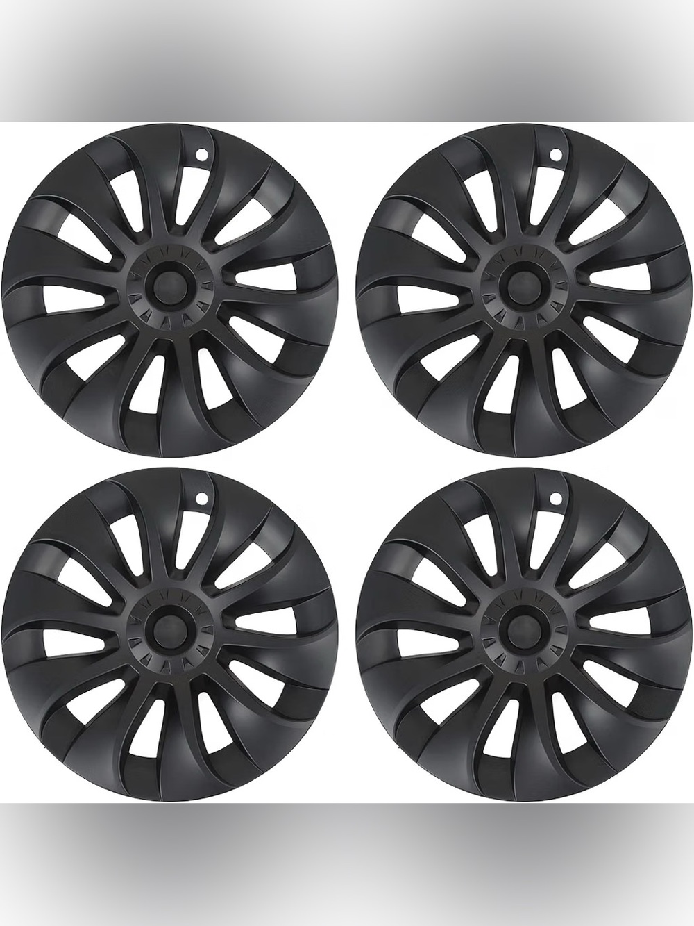 Matte Black Decorative Wheel Covers - Set of 4